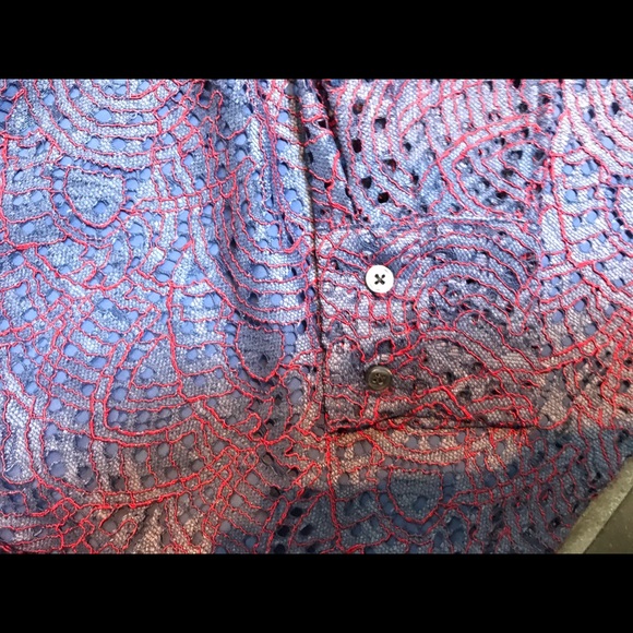 New Banana Republic Lace Embroidered Blouse - Picture 4 of 6